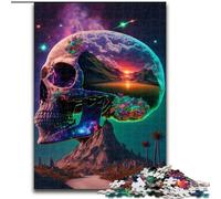 Jigsaw Puzzles 1000 Pieces for Adults Road to Peace Made of Wood, Unique DIY Home Decor Gift Idea 50x75cm Brain Teaser Game for Teenagers, Perfect