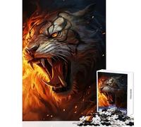 Jigsaw Puzzles 1000 Pieces for Adults Roaring Hellhound Toy Wall Decor Gifts for Women Men Relaxing Games Artists Collection, Fine Art Size 38x26cm