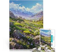 Jigsaw Puzzles 1000 Pieces for Adults Rocks And Petals Denksportaufgabe für Jedes Stück ist einzigartig Anspruchsvolles Familienspiel50x70cm