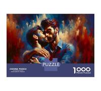 Jigsaw Puzzles 1000 Pieces for Adults Romantic Gay Art Print-2 Jigsaw Puzzle Relax Games Precision Cutting Unique Birthday And Gifts 38x26cm/1000pcs