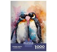 Jigsaw Puzzles 1000 Pieces for Adults Romantic Penguins Jigsaw for Adults Anti-Stress Toys Birthday Present Stress Reduction Gifts 52x38cm/1000pcs