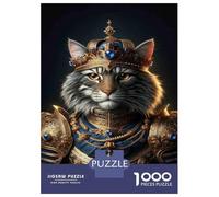 Jigsaw Puzzles 1000 Pieces for Adults Royal Cat Armor Set-2 Jigsaw Puzzle Anti-Stress Toys Home Decoration Help The Brain Exercise 52x38cm/1000pcs