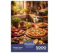 Jigsaw Puzzles 1000 Pieces for Adults Rustic Italian Kitchen Feast Adult Puzzles Relax Games Analysis And Logic Stress Reduction Gifts 38x26cm/1000pcs