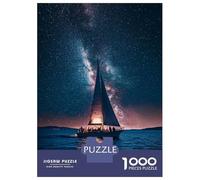 Jigsaw Puzzles 1000 Pieces for Adults Sailing Under Stars -1 Jigsaw for Adults Fun Games Presents for Women Help The Brain Exercise 38x26cm/1000pcs