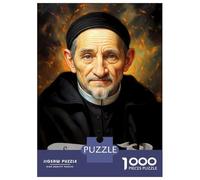 Jigsaw Puzzles 1000 Pieces for Adults Saint Vincent De Paul Portrait Jigsaw Puzzle DIY Toys But Fun And Humorous Deal As Gifts for The Whole Family 70x50cm/1000pcs