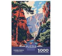 Jigsaw Puzzles 1000 Pieces for Adults Samaria Gorge National Park Greece Jigsaw for Adults Family Games A Work of Art Help The Brain Exercise 52x38cm/1000pcs