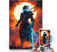 Jigsaw Puzzles 1000 Pieces for Adults Samurai Lightning Sword Mustermontage Einzigartige Geburtstags- und Geschenkideen38x26cm