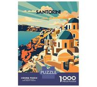 Jigsaw Puzzles 1000 Pieces for Adults Santorini Sunlit Domes Adult Puzzles Toy Wall Decor But Fun And Humorous Help The Brain Exercise 38x26cm/1000pcs