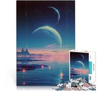 Jigsaw Puzzles 1000 Pieces for Adults Sci Fi Landscape Concept Präzisionsschnitt Geburtstagsgeschenk, Geschenke52x38cm