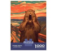 Jigsaw Puzzles 1000 Pieces for Adults Scream of Capybara Jigsaw Puzzle DIY Toys But Fun And Humorous Deal As Gifts for The Whole Family 70x50cm/1000pcs