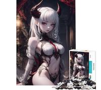 Jigsaw Puzzles 1000 Pieces for Adults Sexy Demon Hell Girl Help The Brain Exercise Family Activities Relax Games for Age 14+ Game (38x26cm)