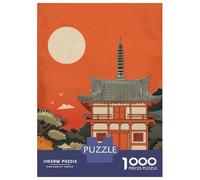 Jigsaw Puzzles 1000 Pieces for Adults Shinto Temple Scenery Adult Jigsaw Puzzle DIY Toys Birthday Present Stress Reduction Gifts 70x50cm/1000pcs