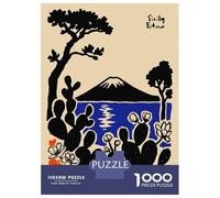 Jigsaw Puzzles 1000 Pieces for Adults Sicily Etna Landscape with Cacti Jigsaws for Adults Relax Games Improve Memory Stress Reduction Gifts 52x38cm/1000pcs