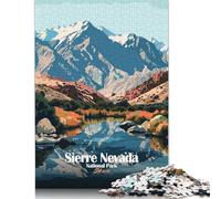 Jigsaw Puzzles 1000 Pieces for Adults Sierra Nevada National Park, Spain Puzzle for Adults Paperboard Puzzles Family Decoration 38x26cm/1000pcs