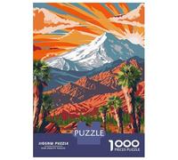 Jigsaw Puzzles 1000 Pieces for Adults Sierra Nevada Travel Poster Puzzle for Adults Hands-on Game Improve Memory Deal As Gifts for The Whole Family 38x26cm/1000pcs
