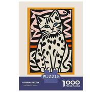 Jigsaw Puzzles 1000 Pieces for Adults Sitting Retro Cat Jigsaw Puzzle DIY Toys But Fun And Humorous Deal As Gifts for The Whole Family 52x38cm/1000pcs