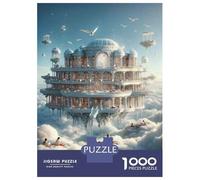 Jigsaw Puzzles 1000 Pieces for Adults Sky Library Fantasy Reading Haven Jigsaw Puzzle Anti-Stress Toys Home Decoration Help The Brain Exercise 70x50cm/1000pcs