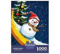 Jigsaw Puzzles 1000 Pieces for Adults Snowman Banana Christmas Puzzles for Adults Fun Games Improve Memory Deal As Gifts for The Whole Family 70x50cm/1000pcs