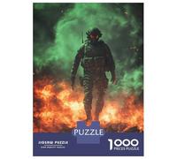 Jigsaw Puzzles 1000 Pieces for Adults Soldier in Fire Jigsaw Puzzle DIY Toys But Fun And Humorous Deal As Gifts for The Whole Family 52x38cm/1000pcs