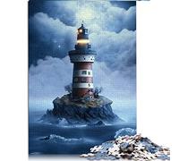 Jigsaw Puzzles 1000 Pieces for Adults Space Light House Jigsaw Puzzles for Adults Cardboard puzzles Jigsaw Puzzles for Adults Educational Game Challenge Toy (Size 26x38cm)