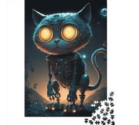 Jigsaw Puzzles 1000 Pieces for Adults | Space Mechanical Cat Puzzles | 1000 Piece Jigsaw Educational Games Home Decoration Puzzle 1000pcs (75x50cm)