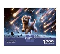 Jigsaw Puzzles 1000 Pieces for Adults Space Puppies Cute Doggies in Outer Space! Puzzles for Adults Fun Games Improve Memory Deal As Gifts for The Whole Family 70x50cm/1000pcs
