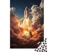 Jigsaw Puzzles 1000 Pieces for Adults Space Shuttle Launch Jigsaw for Adults Relaxing Games Difficult Challenge for Birthday, Chrismas 38x26cm/1000pcs