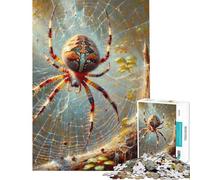 Jigsaw Puzzles 1000 Pieces for Adults Spider Web Painting Family Games Brain Intelligence Challenge Addictive Toys Great Gifts For Family Fun (size 50x75cm)