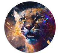Jigsaw Puzzles 1000 Pieces for Adults Spirited Cougar Difficult Puzzles for Adults Perfect Home Or Office Decor,Ideal (Size 67.5x67.5cm)