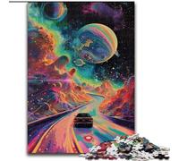 Jigsaw Puzzles 1000 Pieces for Adults Sports Cars in The Clouds Wooden Jigsaw Puzzles Teenager Stress Reduction Cool Unique Gift for Family (Size 26x38cm)
