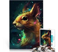 Jigsaw Puzzles 1000 Pieces for Adults Squirrel Mythical land family fun games Fun at Home Activities, Birthday Present,Travel Gifts, 26x38cm