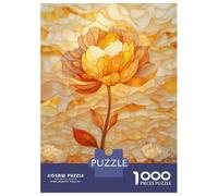 Jigsaw Puzzles 1000 Pieces for Adults Stained Glass Flower Puzzles for Adults Fun Games Improve Memory Deal As Gifts for The Whole Family 70x50cm/1000pcs