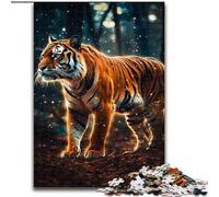 Jigsaw Puzzles 1000 Pieces for Adults Star Animal Tiger Jigsaw Family Interactive Game, Ideal for Teenagers, Brain Teaser Gift (size : 50x75cm)