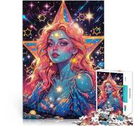 Jigsaw Puzzles 1000 Pieces for Adults Star Girl Made of wood for ages 14 and over Challenging play toys It is ideal as a gift for the whole family。size:50x75cm/19.68x29.52inch