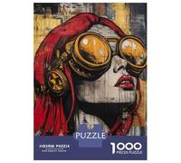 Jigsaw Puzzles 1000 Pieces for Adults Steampunk Goggles Wall Art Print Jigsaws for Adults Fun Games A Work of Art Deal As Gifts for The Whole Family 70x50cm/1000pcs