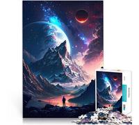 Jigsaw Puzzles 1000 Pieces for Adults Stellar Twilight Galaxy Lernspielzeug mit vollständig ineinander greifenden, zufällig geformten Teilen38x26cm