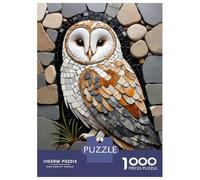 Jigsaw Puzzles 1000 Pieces for Adults Stone Mosaic Owl Art Adult Puzzles Relax Games Analysis And Logic Stress Reduction Gifts 70x50cm/1000pcs