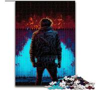 Jigsaw Puzzles 1000 Pieces for Adults Street Punk Made of Wood, Fun at Home Activities, Birthday Present, Travel Gifts 50x75cm for Family Interactive Game