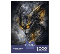 Jigsaw Puzzles 1000 Pieces for Adults Succubus with Golden Eyes Puzzles for Adults Fun Games Improve Memory Deal As Gifts for The Whole Family 38x26cm/1000pcs