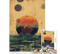 Jigsaw Puzzles 1000 Pieces for Adults Sundown Fields Educational Games Improve Memory Anti-Stress Toys Enhance Love between Couples (38X52cm)