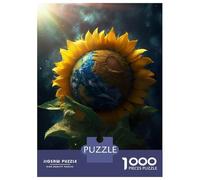 Jigsaw Puzzles 1000 Pieces for Adults Sunflower Earth Galaxy Sun Adult Puzzles Toy Wall Decor But Fun And Humorous Help The Brain Exercise 52x38cm/1000pcs