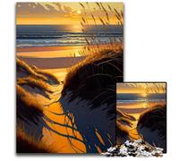 Jigsaw Puzzles 1000 Pieces for Adults Sunset At The Beach Puzzles for Adults Intricate Design for Teenagers, DIY Decor, And Brain-Boosting Fun 50x75CM/19.68x29.52inch