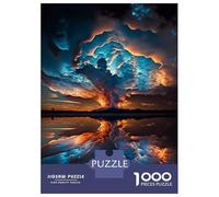 Jigsaw Puzzles 1000 Pieces for Adults Sunset Beach Storm Teenager Puzzles Family Game Difficult Challenge Stress Reduction Gifts 52x38cm/1000pcs