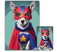 Jigsaw Puzzles 1000 Pieces for Adults Super DogJigsaw Puzzles Adult Game Gift Family Interactive Game Brain Challenge Gift 1000 PCS(38x26cm)