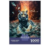Jigsaw Puzzles 1000 Pieces for Adults Super Rich Bengal Tiger Puzzle for Adults Family Game Wall Decoration for Birthday, Chrismas 52x38cm/1000pcs