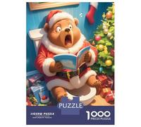 Jigsaw Puzzles 1000 Pieces for Adults Surprised Santa Bear Puzzles for Adults Fun Games Improve Memory Deal As Gifts for The Whole Family 52x38cm/1000pcs