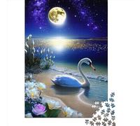 Jigsaw Puzzles 1000 Pieces for Adults | Swan Beautifull2 Puzzles | 1000 Piece Jigsaw Educational Games Home Decoration Puzzle 1000pcs (38x26cm)