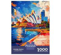 Jigsaw Puzzles 1000 Pieces for Adults Sydney Art Adult Jigsaw Relax Games Difficult Challenge Help The Brain Exercise 70x50cm/1000pcs