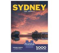 Jigsaw Puzzles 1000 Pieces for Adults Sydney, Australia at Sunset Adult Puzzles Toy Wall Decor But Fun And Humorous Help The Brain Exercise 70x50cm/1000pcs