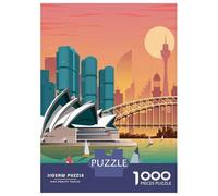 Jigsaw Puzzles 1000 Pieces for Adults Sydney Travel Print Adult Puzzles Toy Wall Decor But Fun And Humorous Help The Brain Exercise 70x50cm/1000pcs